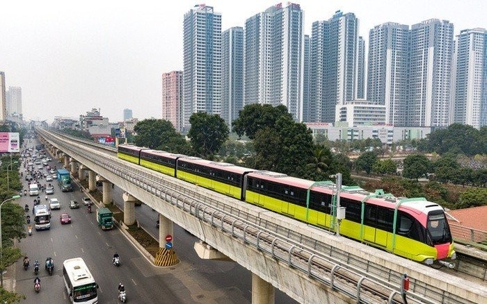 Vận hành thử đoạn đi trên cao của tuyến 99Kl.app khuyến mãi hot đô thị Nhổn - ga Hà Nội.