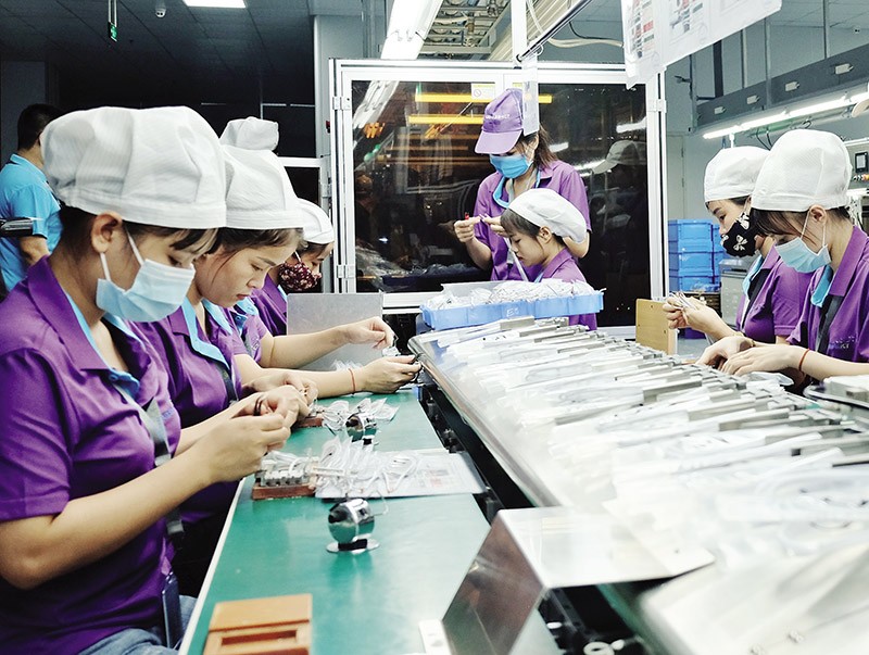 Nghệ An đã vươn lên trở thành một điểm sáng trong thu hút Kl99ok phiên bản mới nước ngoài. Trong ảnh: Nhà máy của Luxshare - ICT tại Nghệ An