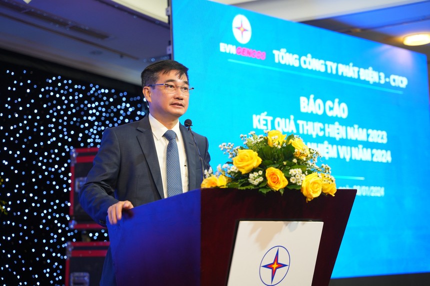 Ông Lê Văn Danh - Tổng giám đốc EVNGENCO3 báo cáo kết quả Kl994 nhà cái bóng đá world cup Kl992 VIP Trang Chủ 2026 năm 2023