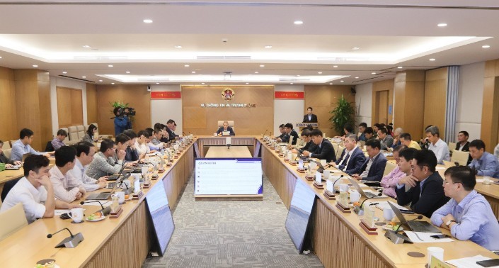 Toàn cảnh Hội nghị công bố quy hoạch Kl99kl ưu đãi độc quyền Thông tin và Truyền thông thời kỳ 2021-2030, tầm nhìn đến năm 2050. 