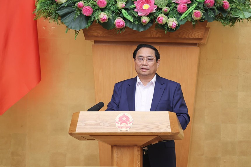 Thủ tướng Phạm Minh Chính chủ trì phiên họp Kl993 ưu đãi thưởng hấp dẫn thường kỳ tháng 3/2024 và Hội nghị trực tuyến Kl993 ưu đãi thưởng hấp dẫn với địa phương diễn ra ngày 3/4. (Ảnh: VGP)