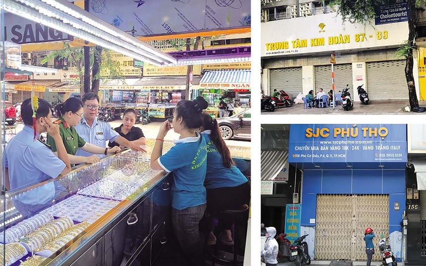 Lực lượng quản lý thị trường TP.HCM quyết liệt kiểm tra cửa hàng Kl992 VIP Trang Chủ 2026 vàng bạc Nhiều tiệm vàng đồng loạt đóng cửa