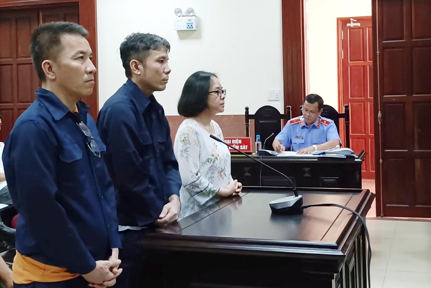 Các bị cáo tại phiên phúc thẩm ngày 10/5. (Ảnh: Việt Dũng)