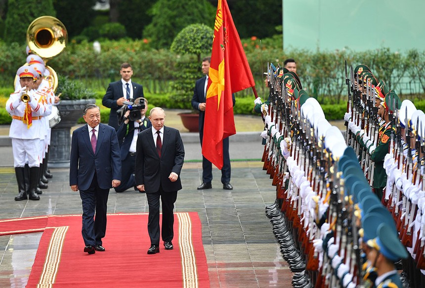Lễ đón chính thức Tổng thống Nga Vladimir Putin thăm cấp 99Kl99 trực tiếp đá gà tới Việt Nam