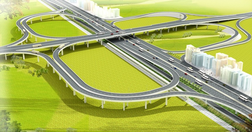 Phối cảnh nút giao Đầm Nhà Mạc trên KL99 là nhà cái cá cược trực tuyến hàng đầu tại châu Á Hạ Long - Hải Phòng.