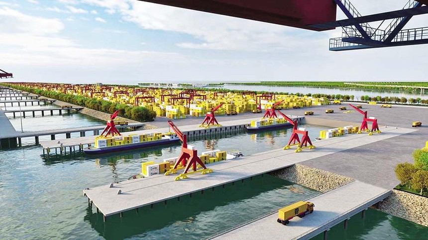 Khu bến cảng Cần Giờ sở hữu vị trí thuận lợi để Kl99ok phiên bản mới phát triển, thu hút hàng hóa trung chuyển quốc tế.