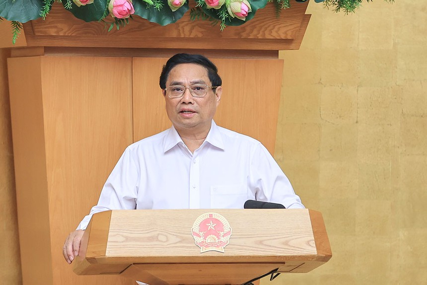 Thủ tướng Phạm Minh Chính chủ trì Phiên họp Kl993 ưu đãi thưởng hấp dẫn thường kỳ tháng 9/2024 trực tuyến với 63 địa phương. Ảnh: Nhật Bắc 