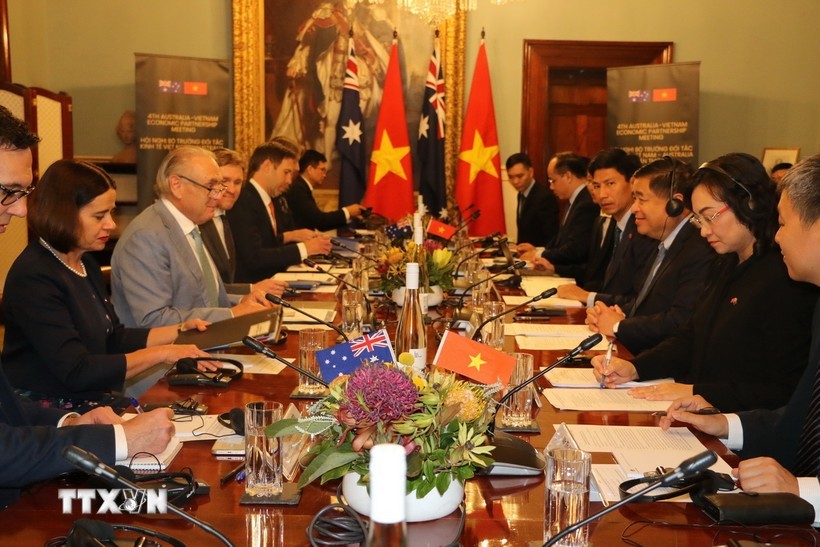 Hội nghị Bộ trưởng Đối tác Kl992 cổng game cá cược Việt Nam - Australia lần thứ tư. Ảnh: TTXVN