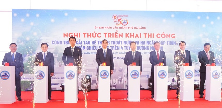 Đà Nẵng khởi công dự án cải tạo 4 tuyến đường tại Trung tâm Thành phố.
