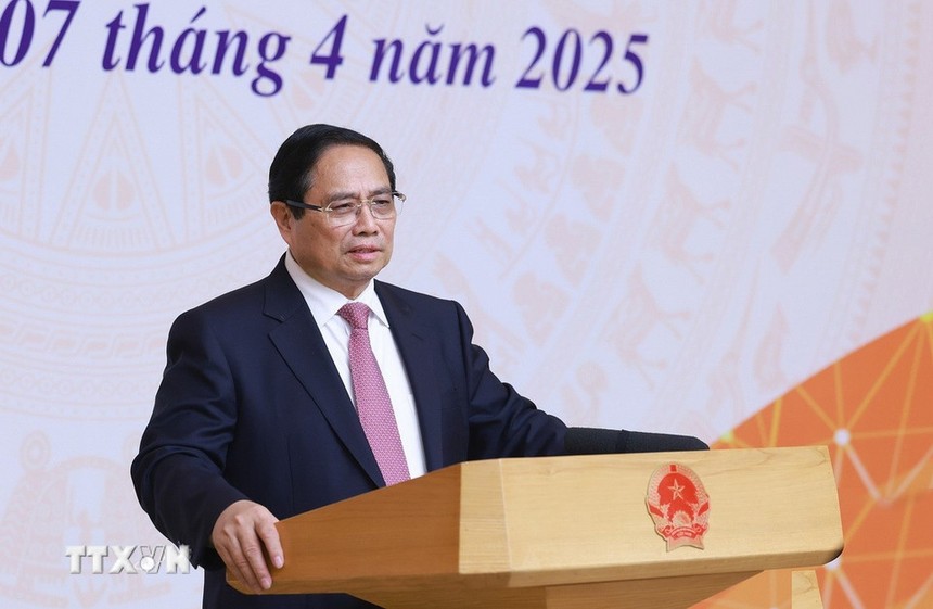 Thủ tướng Phạm Minh Chính khai mạc Hội nghị về thương mại quốc tế. Ảnh: TTXVN 