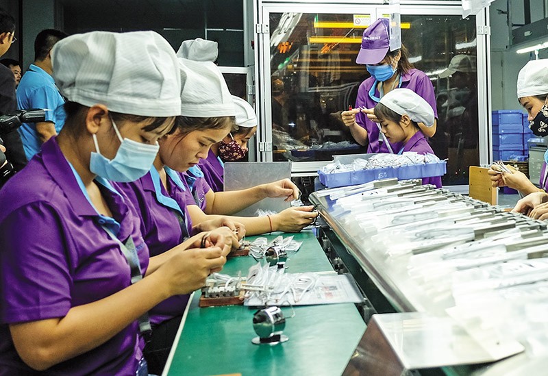 Kl994 nhà cái bóng đá world cup tại Công ty Luxshare (vốn Kl99ok phiên bản mới Trung Quốc). Ảnh: Đức Thanh 