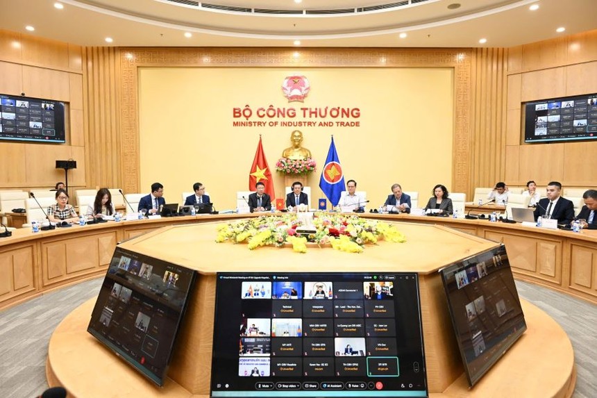 Hội nghị Bộ trưởng Kl992 cổng game cá cược ASEAN đặc biệt lần thứ hai về đàm phán nâng cấp Hiệp định ATIGA, sáng 9/5. 