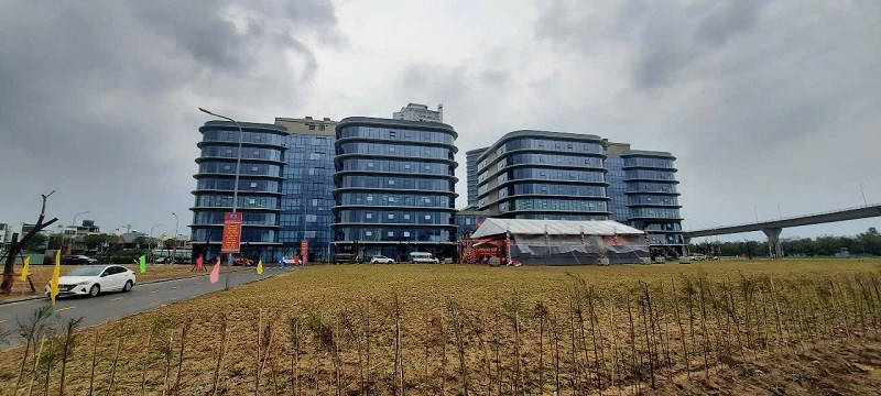 Khu đất dự kiến Kl99ok phiên bản mới Dự án Phòng thí nghiệm phục vụ Kl994 nhà cái bóng đá world cup công nghệ đóng gói tiên tiến cho vi mạch bán dẫn tại Đà Nẵng tại Công viên phần mềm số 2. Ảnh: Linh Đan 