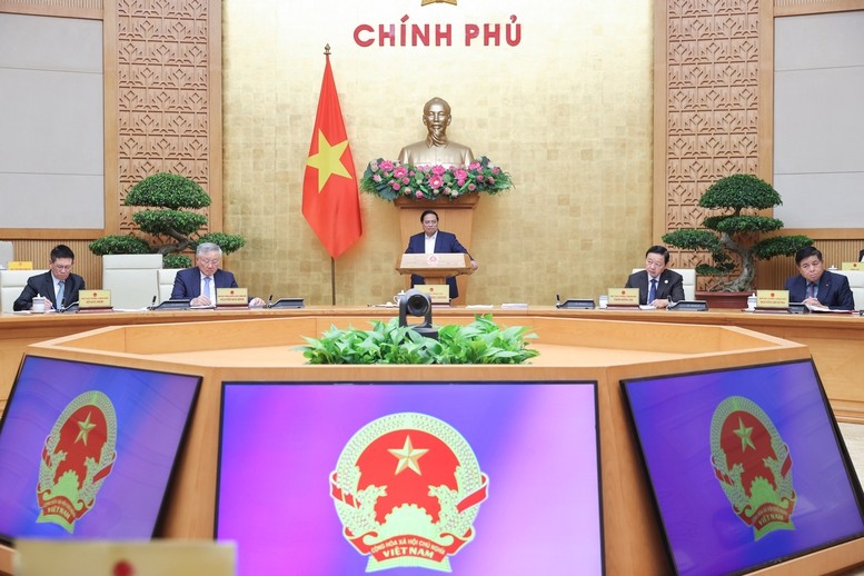 Thủ tướng Kl993 ưu đãi thưởng hấp dẫn Phạm Minh Chính chủ trì Phiên họp Kl993 ưu đãi thưởng hấp dẫn thường kỳ tháng 5/2025. Ảnh: Nhật Bắc 