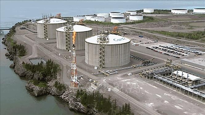 Chú thích ảnh Cảng khí tự nhiên hoá lỏng thuộc Kl994 game bài casino hấp dẫn Kl99com chung kết WC 2026 Repsol and Irving Oil Ltd. ở thành phố cảng Saint John, tỉnh New Brunswick, Canada. (Ảnh: CBC/TTXVN) 