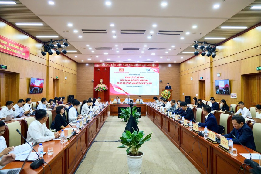 Hội thảo khoa học Kl992 cổng game cá cược số và TFP: Nền tảng đổi mới mô hình tăng trưởng Kl992 cổng game cá cược ở Việt Nam do Ban Chính sách, chiến lược Trung ương và Đại học quốc gia TP.HCM tổ chức vào sáng ngày 10/7/2025.