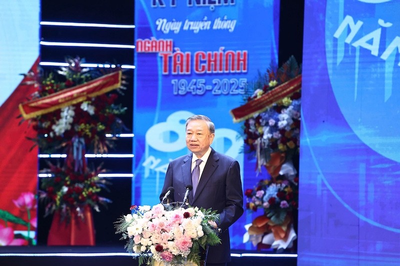 Tổng Bí thư Tô Lâm phát biểu tại Lễ kỷ niệm. Ảnh: Đức Thanh