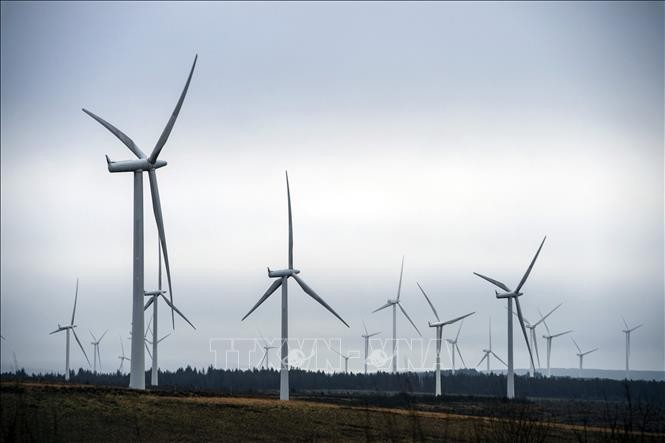 Nhà máy điện gió ở Eaglesham Moor, Scotland. Ảnh minh họa: AFP/TTXVN