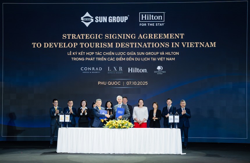 Lãnh đạo cấp cao nhất của Hilton ký kết hợp tác chiến lược với Sun Group