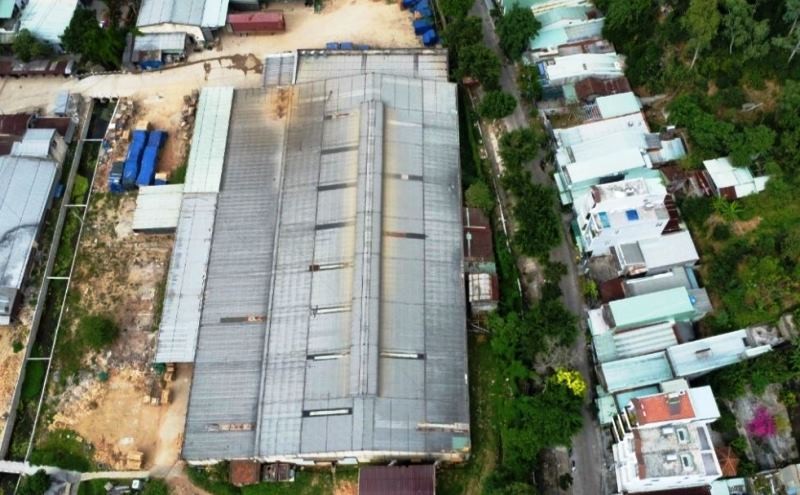 Khu đất thực hiện Dự án Nhà ở Trang Chủ KL99Com Số 1 Link Đăng Ký KL999 Bông Hồng được thực hiện khu đất nhà xưởng của Công ty cổ phần Lâm Nghiệp 19. Ảnh: D.C. 