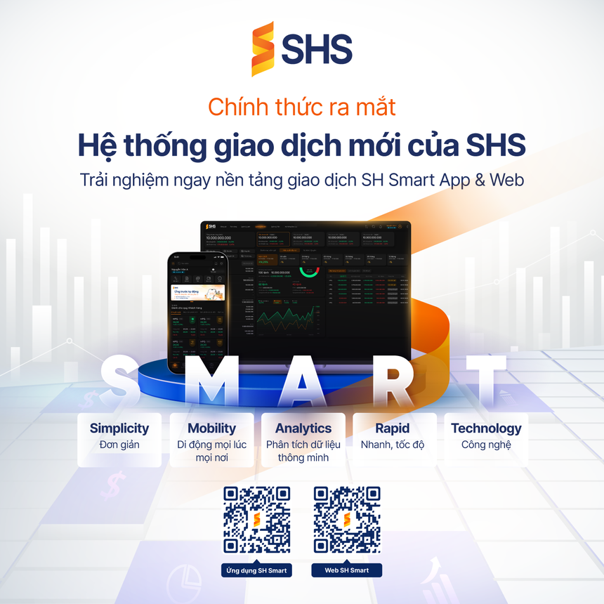 99Kl99 link đăng nhập SHS ra mắt nền tảng giao dịch SH Smart app và web hoàn toàn mới