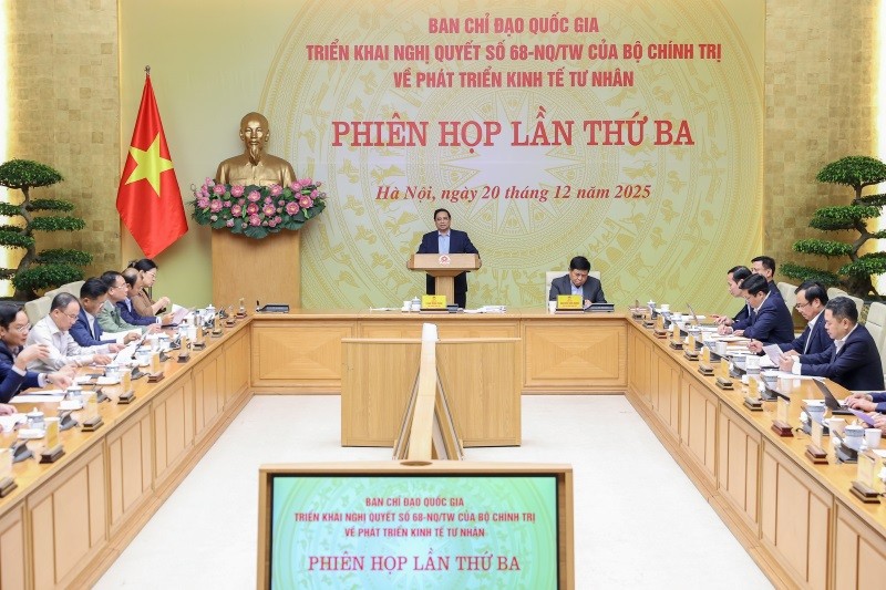 Thủ tướng Phạm Minh Chính, Trưởng Ban Chỉ đạo quốc gia triển khai Nghị quyết số 68-NQ/TW của Bộ Kl991.com tải ứng dụng về phát triển Kl992 cổng game cá cược tư nhân, chủ trì Phiên họp lần thứ ba của Ban Chỉ đạo - Ảnh: VGP.