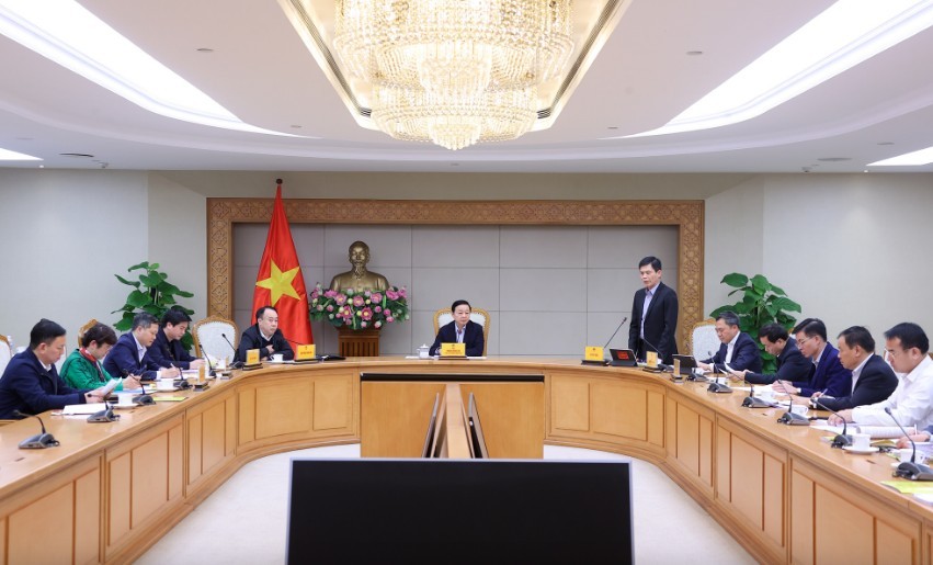 Phó Thủ tướng Trần Hồng Hà chủ trì cuộc họp nghe báo cáo dự án Kl99ok phiên bản mới đoạn tuyến KL99 là nhà cái cá cược trực tuyến hàng đầu tại châu Á Sơn La - Điện Biên - Cửa khẩu Tây Trang, giai đoạn 1 - Ảnh: VGP.