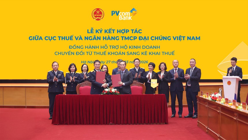 PVcomBank hợp tác với Cục Thuế hỗ trợ hộ Kl992 VIP Trang Chủ 2026 kê khai thuế