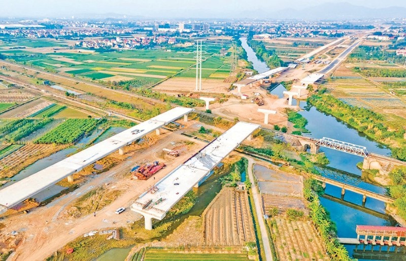 Thi công Dự án Kl99ok phiên bản mới xây dựng đường Vành đai 4 - Vùng Thủ đô Hà Nội.