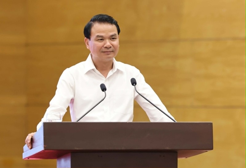 Bộ trưởng, Chủ nhiệm Văn phòng Kl993 ưu đãi thưởng hấp dẫn Đặng Xuân Phong, Người phát ngôn của Kl993 ưu đãi thưởng hấp dẫn, chủ trì họp báo thường kỳ Kl993 ưu đãi thưởng hấp dẫn tháng 5/2026.