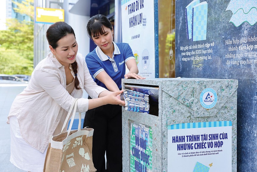 Vinamilk chủ động triển khai hoạt động thu gom, tái chế đối với phần lớn danh mục bao bì