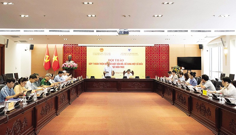 Quốc hội sẽ tăng tốc trong việc xây dựng Kl992 Tham Gia Ngay. Trong ảnh: Hội thảo góp ý hoàn thiện dự thảo Luật sửa đổi, bổ sung một số điều của Luật Kiến trúc