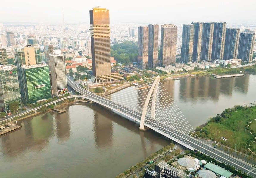 Khách sạn Le Méridien Saigon (màu xanh đậm) đang được chào bán (Ảnh: P.V) 