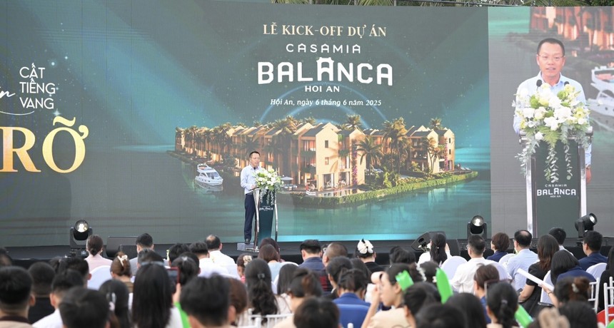 Ông Lương Minh Tuấn – Chủ tịch HĐQT Kl994 game bài casino hấp dẫn Đạt Phương – Chủ Kl99ok phiên bản mới dự án phát biểu tại sự kiện.