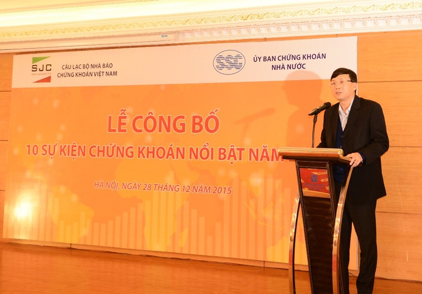 Chủ tịch UBCK Vũ Bằng phát biểu tại lễ công bố 10 sự kiến 99Kl99 link đăng nhập năm 2015