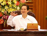 Thủ tướng chủ trì phiên họp thường kì Kl993 ưu đãi thưởng hấp dẫn tháng 4/2008. 