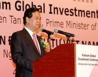 Thủ tướng Nguyễn Tấn Dũng phát biểu tại Diễn đàn - Ảnh Chinhphu.vn