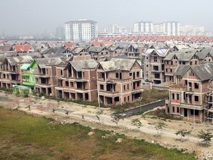 Khu biệt thự được xây dựng tại Khu đô thị Việt Hưng, quận Long Biên
